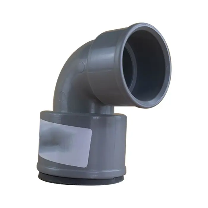 Coude réduit PVC 87°30 FF Ø40 à manchette Ø36 x 40 - Fisrt Plast Promotion
