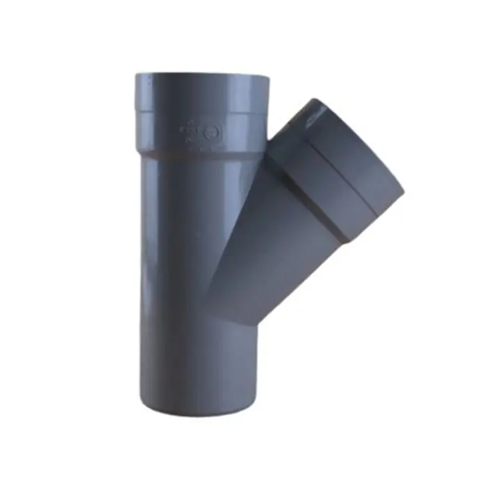 Culotte PVC 45° Mâle Femelle Ø75 - First Plast Achat Immédiat