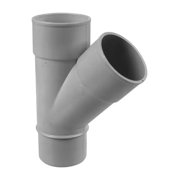 Commander Vite Culotte PVC 45° mâle femelle pour tube de descente Ø50 - gris - First Plast