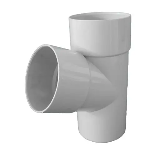 Culotte PVC 45° mâle femelle pour tube Ø80 épaisseur 3.2 mm- gris - First Plast Dernier Modèle