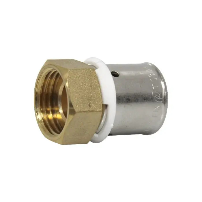 Offre Exclusive Raccord PER à sertir Ø20x1,9 - Femelle écrou Libre 1/2" (15/21) - IBP Bänninger