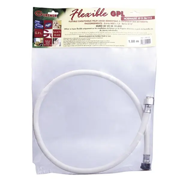 Dernière Chance Flexible NF Caoutchouc durée de vie 10 ans Butane / Propane 1.00m