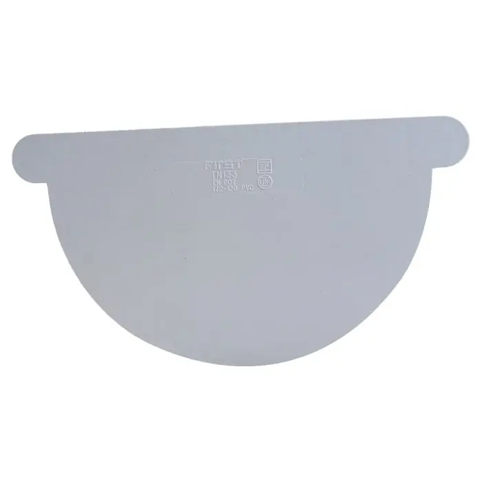 Promotion Saisonnière Fond de gouttière PVC 33 - blanc - First Plast
