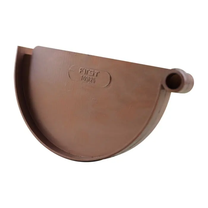 Seulement Aujourd'hui Fond de naissance pour gouttières PVC 25 - aspect cuivre - First Plast