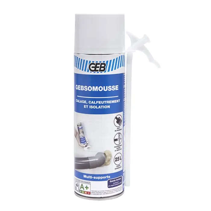 Mousse polyuréthane 750ML + Gants - GEBSOMOUSSE Offre Du Jour