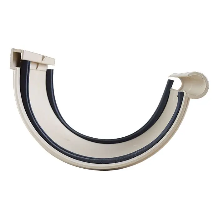 Nouvel Arrivage Jonction longue à joints montés PVC 25 demi-ronde - Sable - First Plast