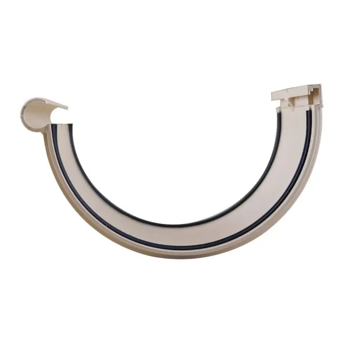 Offre Du Jour Jonction longue à joints montés PVC 33 demi-ronde - sable - First Plast