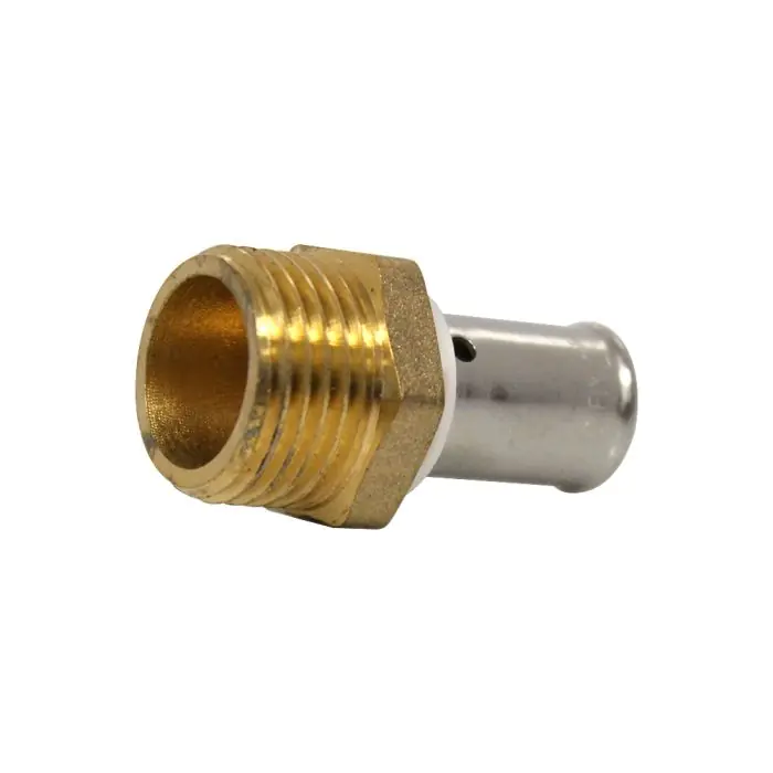 Raccord PER à sertir Ø12x1,1 - Mâle 1/2" (15/21) - IBP Bänninger Certifié