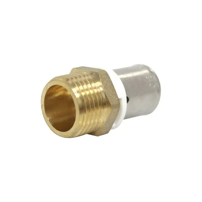 Raccord PER à sertir Ø16x1,5 - Mâle 1/2" (15/21) - IBP Bänninger Nouvel Arrivage