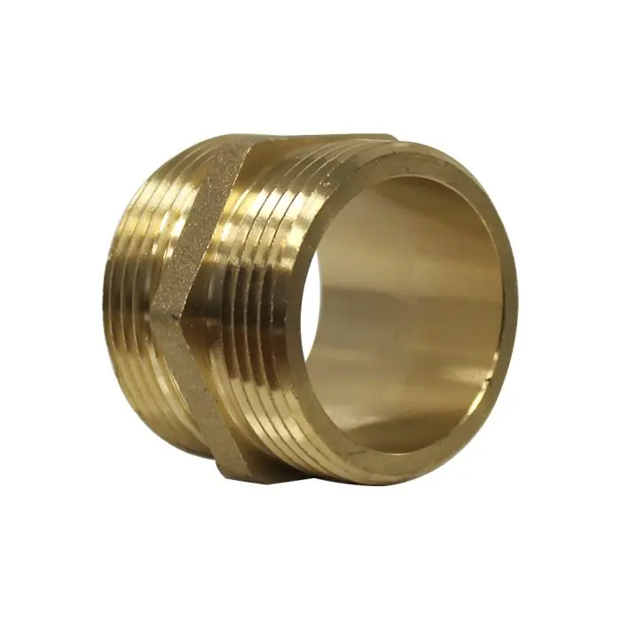 Seulement Aujourd'hui Mamelon Laiton Égal mâle/mâle 1"1/4 (33/42) - Joint Plat - Arcanaute