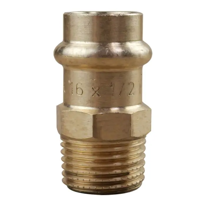 Expédition Rapide Mamelon laiton à sertir et visser Mâle Femelle Ø16 x 1/2&Prime; (15/21)