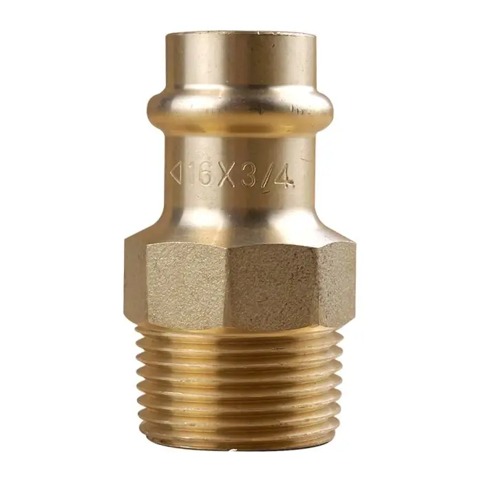 Mamelon laiton à sertir et visser Mâle Femelle Ø16 x 3/4&Prime; (20/27) Produit De Marque