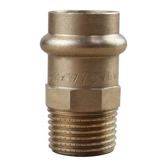 Mamelon laiton à sertir et visser Mâle Femelle Ø18 x 1/2" (15/21) Populaire