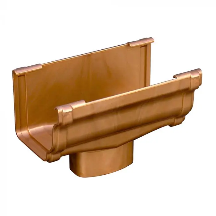 Meilleur Choix Naissance centrale BI-SYSTEM PVC BEST carrée - effet cuivre - First Plast