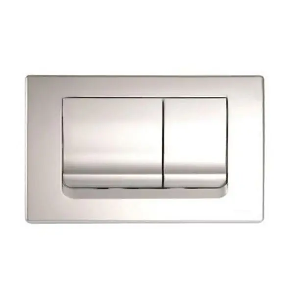 Plaque de commande chromée pour Bâti Césame et Futura - Commande double chasse - Regiplast Nouveauté