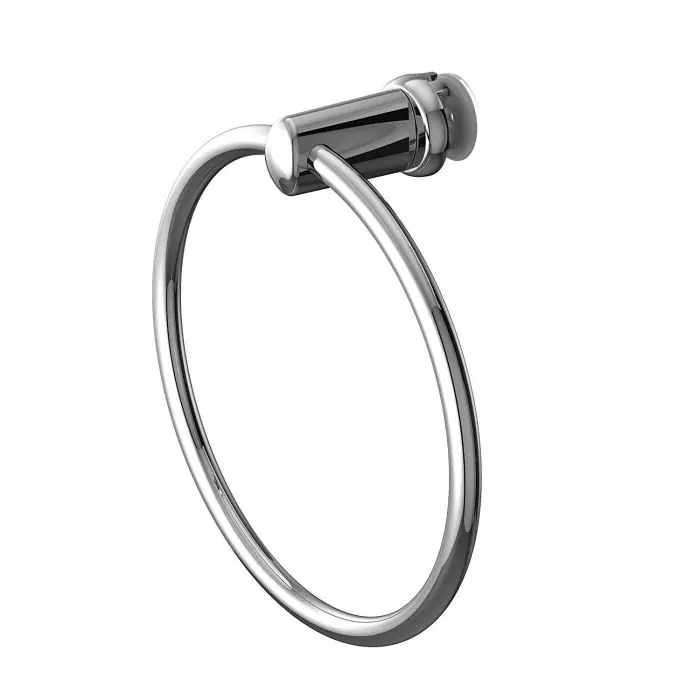 Porte-serviettes anneau chromé pour radiateur sèche-serviettes tubes plats Bon Marché