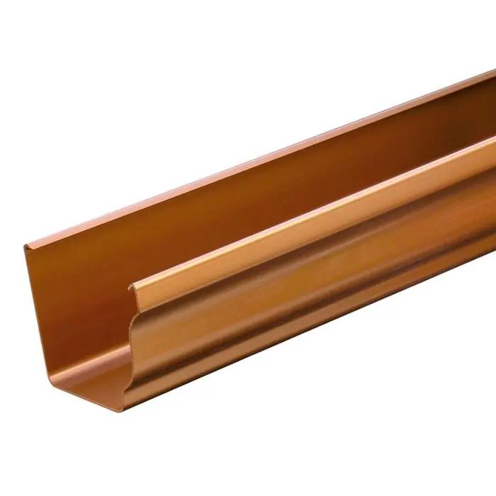 Marque Profilé gouttière PVC BEST carrée 4m - effet cuivre - First Plast