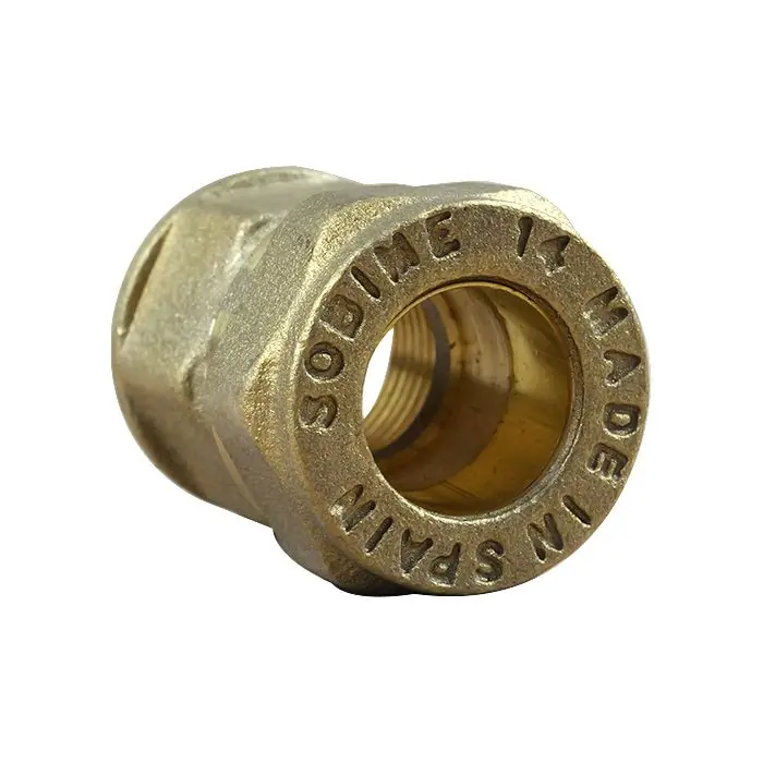 Super Prix Raccord bicône droit Femelle 3/8" (12/17)-Cuivre 14