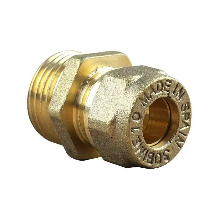 Petit Prix Raccord bicône droit Mâle 1/2" (15/21)-Cuivre 10