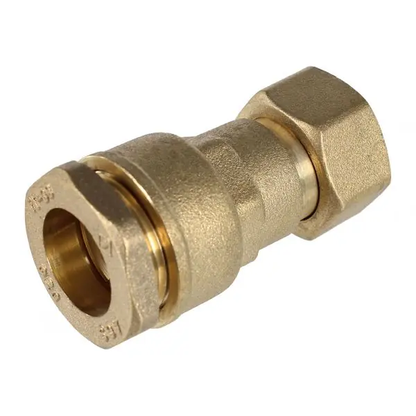 Raccord laiton droit femelle écrou libre 3/4" (20/27) pour tube PE Ø25 - Somatherm Prix Promo