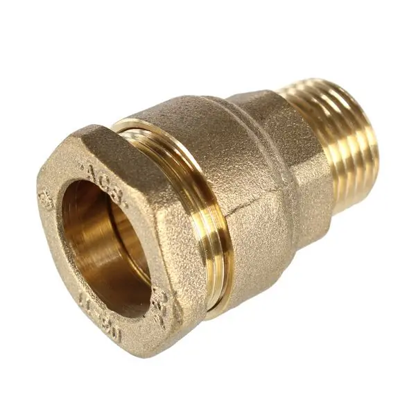 Offre Du Jour Raccord laiton droit mâle 1" (26/34) pour tube PE Ø32 - Somatherm