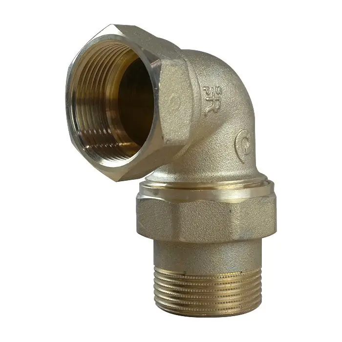 Certifié Raccord laiton union coudé 98 Mâle Femelle 1"1/4 (33/42) - Arcanaute