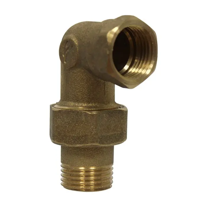 Raccord laiton union coudé 98 Mâle Femelle 1/2" (15/21) - Arcanaute Pas Cher