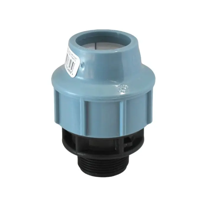Super Prix Raccord Polypropylène droit ACS pour PE ou PEHD Ø40 - sortie Mâle 1"1/4 (33/42) - Somatherm