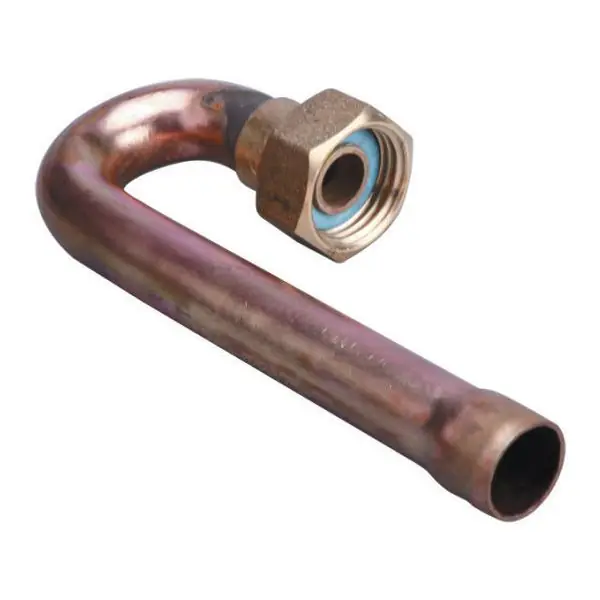 Seulement Aujourd'hui Raccord coudé joint plat Gaz Naturel à braser 180° JPG - G1/2" (15/21) Cuivre Ø14 - Gurtner