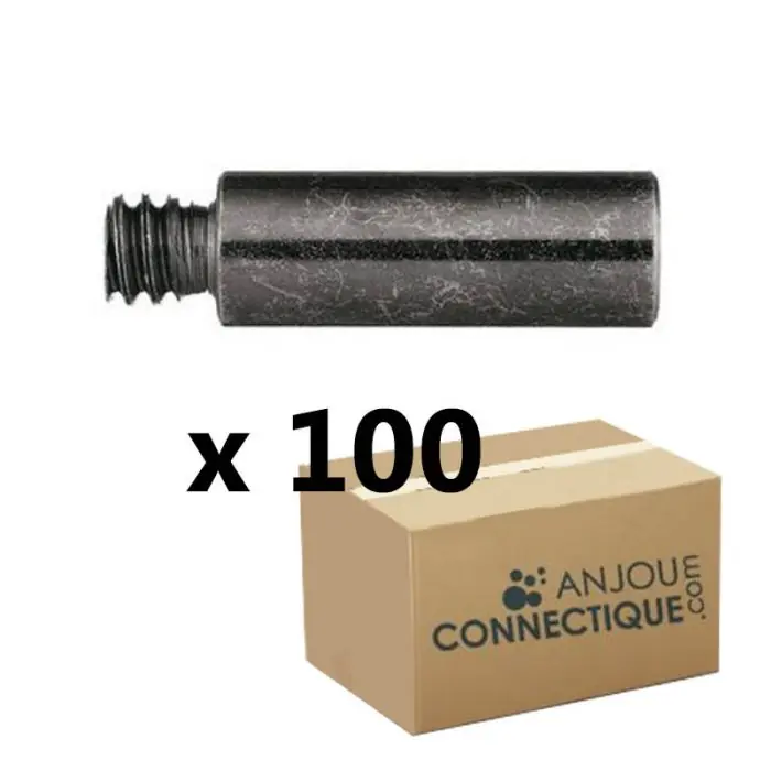 Expédition Rapide 100 rallonges pour patte à vis 7×150 – Mâle Femelle – Longueur 20 mm – Fischer