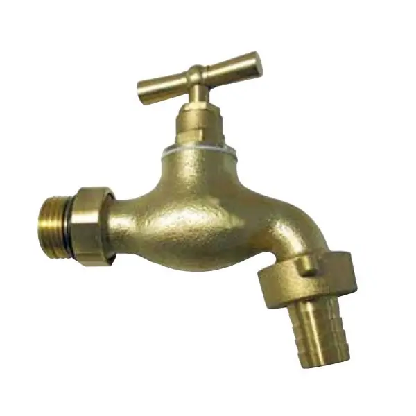 Robinet d‘arrosage orientable à potence arrivée mâle 1/2" (15/21) - sortie mâle 3/4" (20/27) - Somatherm Usine Directe