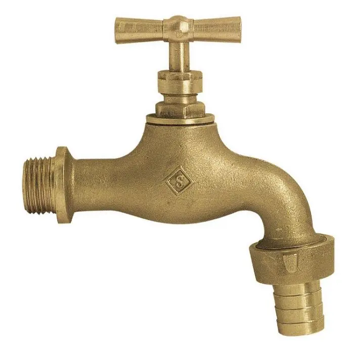 Certifié Robinet d‘arrosage avec raccord au nez - brut - mâle 3/4" (20/27) - Somatherm