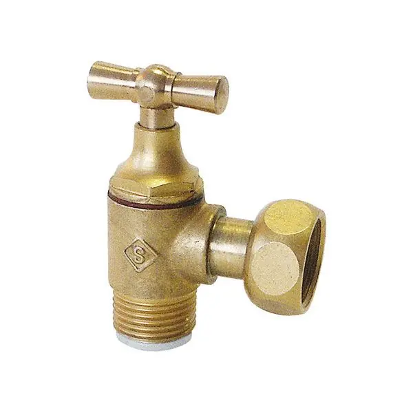 Solde Robinet d‘arrêt WC équerre brut à clapet Mâle-Femelle 3/8" (12/17) - Somatherm