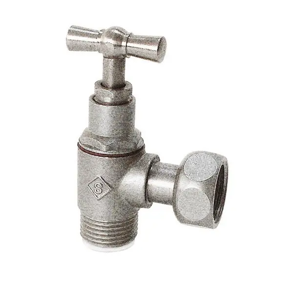 Robinet d‘arrêt WC équerre presse-étoupe mâle femelle 3/8" (12/17) - Somatherm Seulement Aujourd'hui