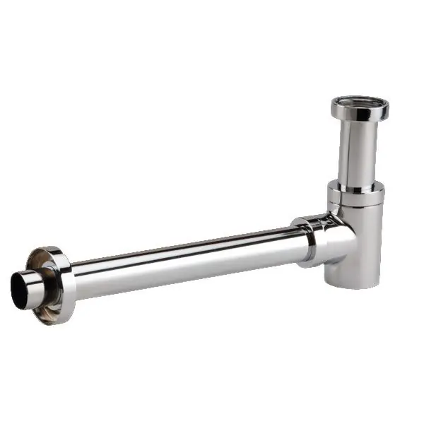 Siphon lavabo design court laiton chromé Satisfait Ou Remboursé