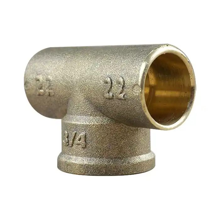 Té égal Femelle 130 GCU 3/4" (20/27) - Tube Cuivre Ø22 - Arcanaute Acheter Direct