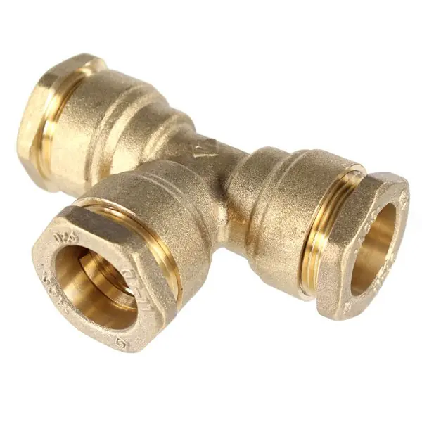 Prix Réduit Té laiton ACS pour tube PE Ø25 - Somatherm