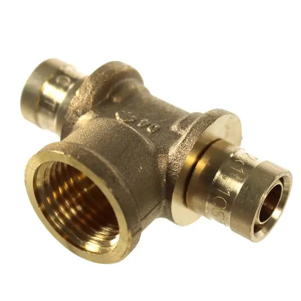 Té PER à glissement sortie Femelle Ø25 – F 3/4&Prime; (20/27) – Ø25 – IBP Bänninger Nouvel Arrivage