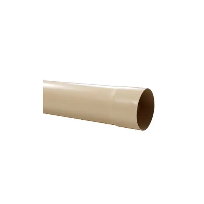Achetez Aujourd&rsquo;hui Tube de descente gouttière 16 – Ø50 sable – 4 mètres – First Plast