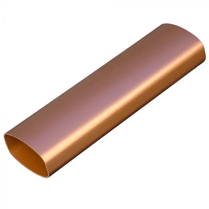 Tube de descente gouttière BEST - Ø oval 92x57 effet cuivre 4m - First Plast Authentique
