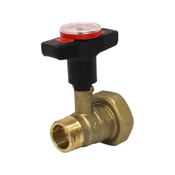Vanne thermomètre intégré poignée rouge clapet antithermosiphon Entrée 1&Prime;1/2 (40/49) écrou tournant – Sortie 1&Prime; (26/34) Mâle Offre Spéciale