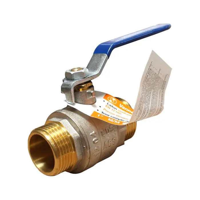 Vente Directe Vanne à sphère PN30 Passage Integral ACS Poignée bleue M/M 1"(26x34) SFERACO