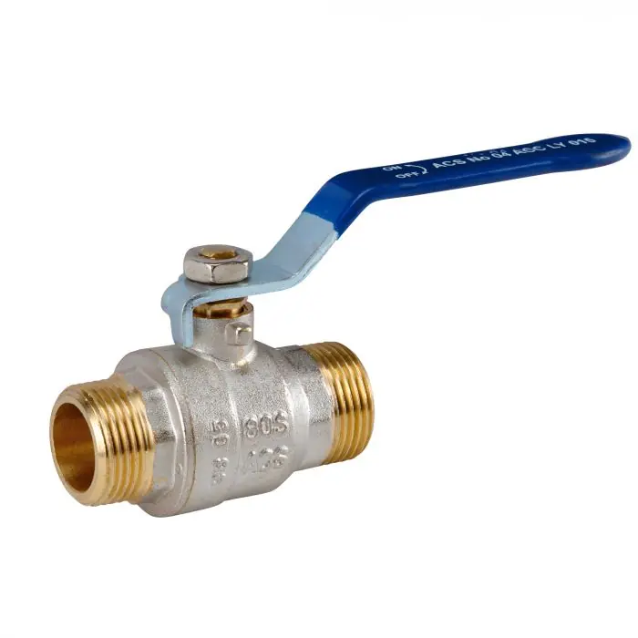Vanne à sphère PN30 Passage Intégral ACS Poignée bleue M/M 1/2"(15x21) SFERACO Affaire À Saisir