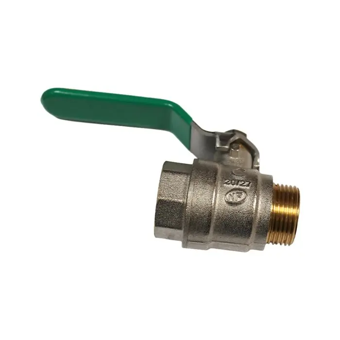 Prix Choc Vanne à sphère NF PN25 Passage Intégral ACS Poignée Verte M/F 3/4" (20/27) SOMATHERM