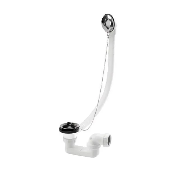 Bon Plan Vidage baignoire à chaînette avec siphon orientable à 360°