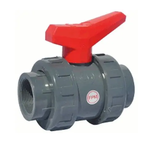 Satisfait Ou Remboursé Vanne à sphère PVC PN16 raccord Femelle 1"1/2 (40/49) à visser Industrie - Manette rouge - Sferaco
