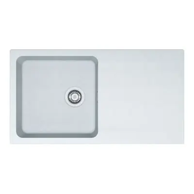 Évier ORION OID 611-94 Blanc Artic (Sous-meuble 60 cm) 940 x 510 mm - réversible - Franke Produit De Marque