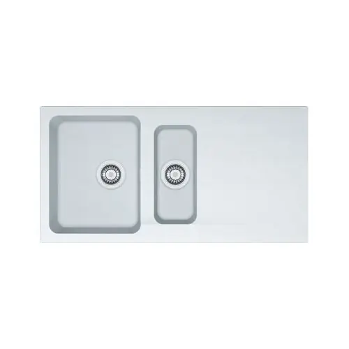 Évier ORION OID 651 Blanc Artic (Sous-meuble 60 cm) 1000 x 510 mm - Réversible - Franke Haute Qualité