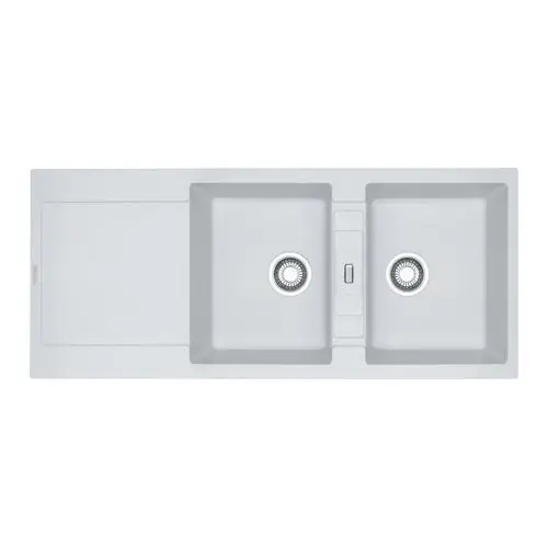 Évier MARIS FRAGANIT MRG 621 - Blanc Artic (Sous-meuble 90 cm) 1160 x 500 mm - Réversible - Franke Authentique