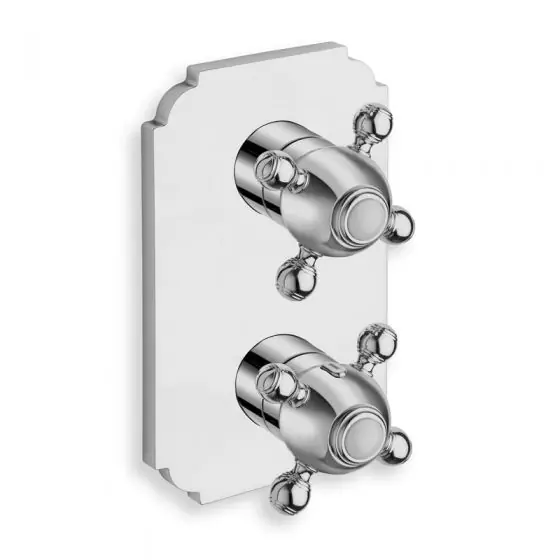 Facade thermostatique douche encastré PARIGI Chromé (2 sorties) – Cristina Ondyna XP85251 Expédition Rapide
